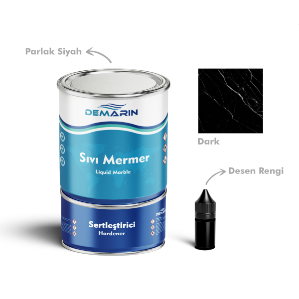 Solventsiz Sıvı Mermer, Liquid Marble (Tezgah, Zemin Boyası)