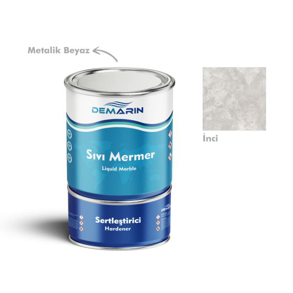 Solventsiz Sıvı Mermer, Liquid Marble (Tezgah, Zemin Boyası)